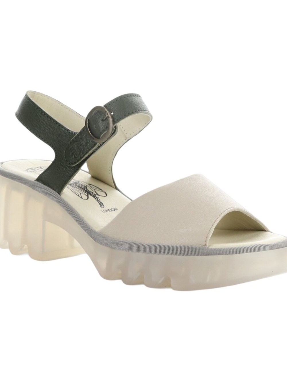 NWT FLY London Tull Two-Tone Leather Platform Sandal - Women's Size 41 / 10M